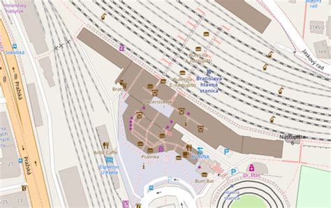 Mapa Mníchova s vyznačenou polohou Oktoberfestu a hlavnej stanice