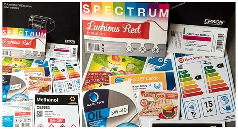 Detailná fotografia rôznych textúr papierových etikiet