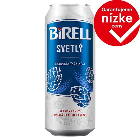 Zlatisté pivo Birell Svetlý v pohári