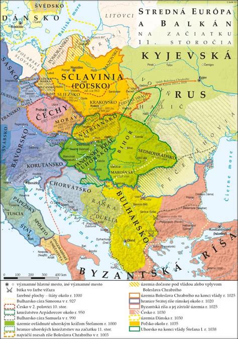 Mapa Nitrianskeho kniežatstva v ranom stredoveku