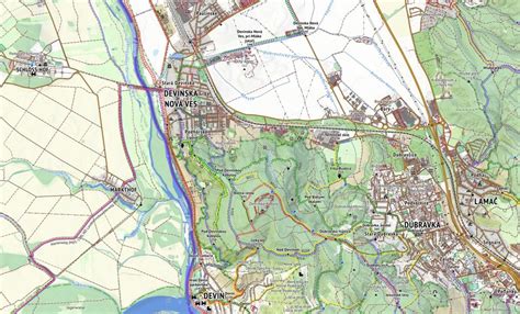 Mapa Devínskej Novej Vsi s vyznačenou Istrijskou ulicou