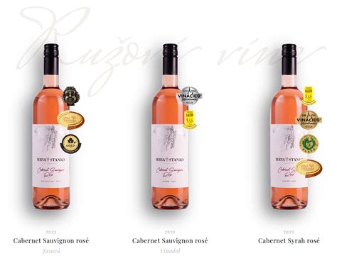 Široká škála ružových vín