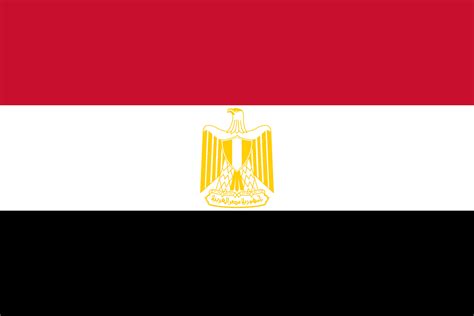 Egyptská vlajka s orlom Saladina