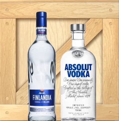 Ilustrácia akciového letáku s vodkou