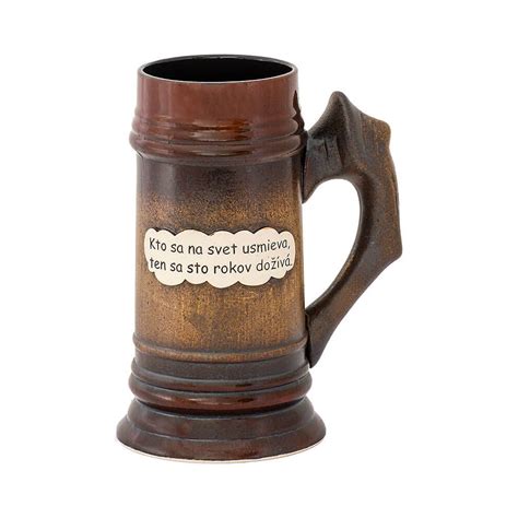 Keramický pivný krígeľ pre správnych chlapov