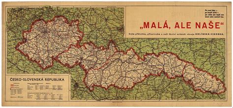 Mapa Československa so symbolickými bodmi