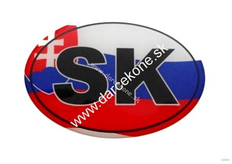 Živicová nálepka SLOVAKIA na aute