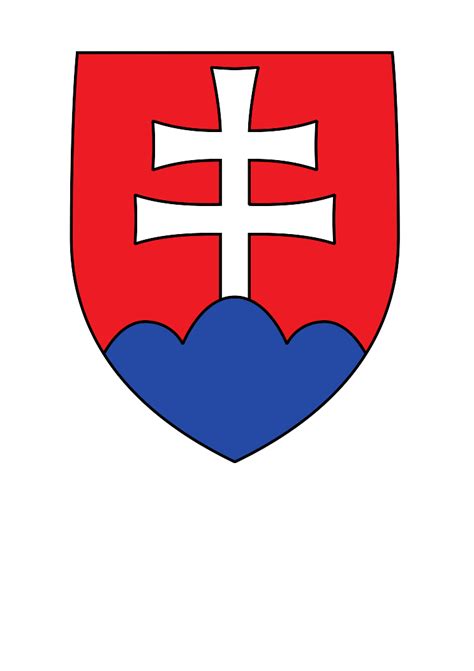 Slovenský štátny znak ako 3D živicová nálepka