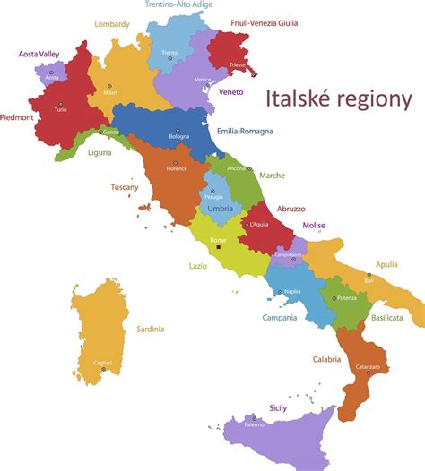 Mapa regiónu Prosecco v Taliansku