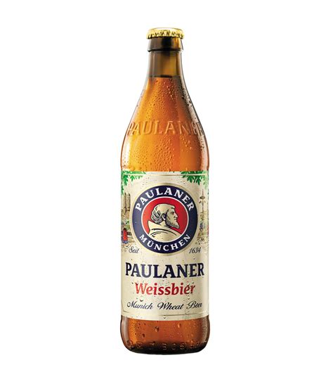 Fľaša Paulaner Hefe-Weissbier s penou