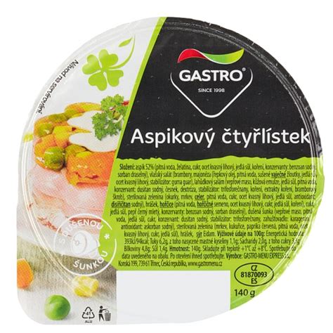 Ukážka rôznych produktov značky Gastro