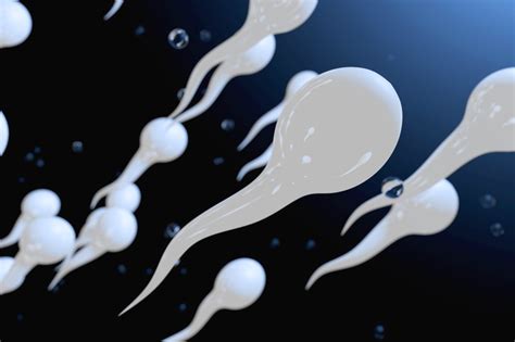 mužské spermie pod mikroskopom, zobrazené rôzne abnormality