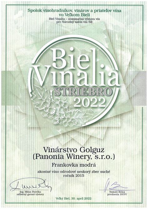 Filozofia vinárstva Golguz