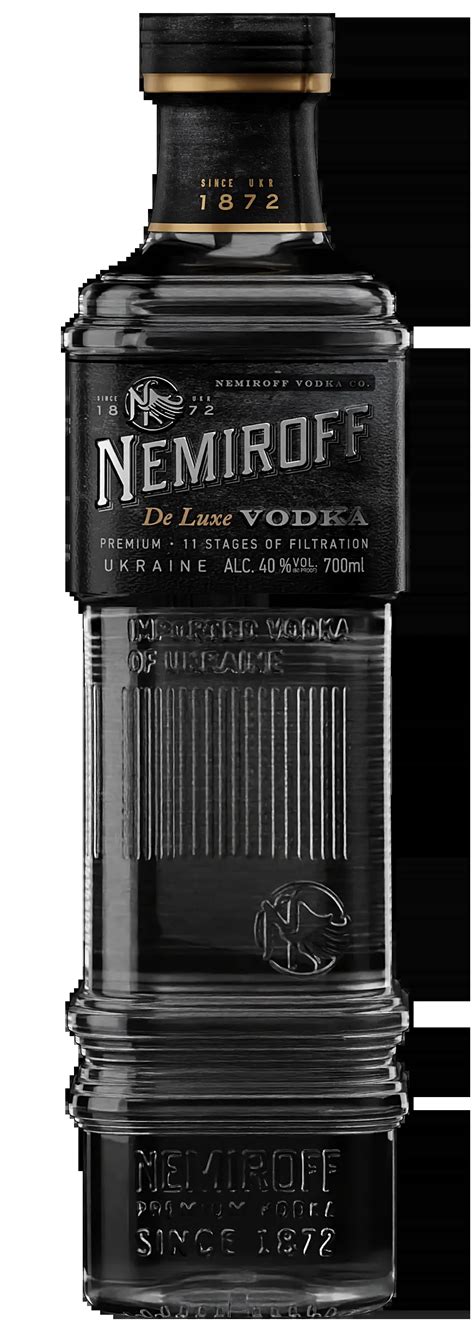 Fľaša vodky Nemiroff De Luxe