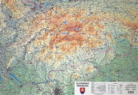 Mapa Slovenska s vyznačenou Starou Ľubovňou
