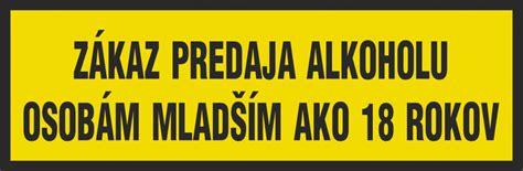 Symbol zákazu predaja alkoholu osobám mladším ako 18 rokov