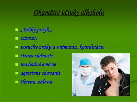 Graf zobrazujúci vplyv alkoholu na hmotnosť