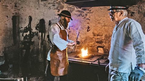 Kováčska pec pri práci