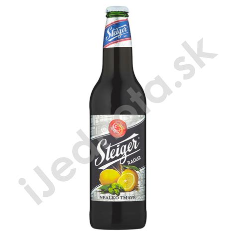 Fotografia plechovky alebo fľaše Steiger Radler Citrón Nealko Tmavé