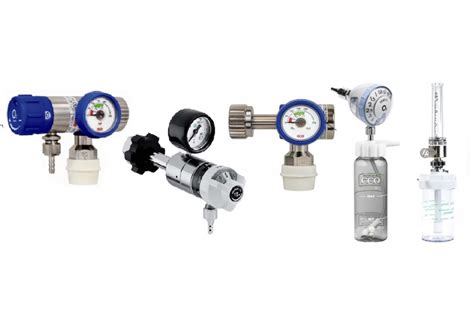 Rôzne typy redukčných ventilov pre technické plyny