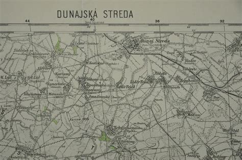 Mapa Dunajskej Stredy s vyznačenými obchodnými centrami