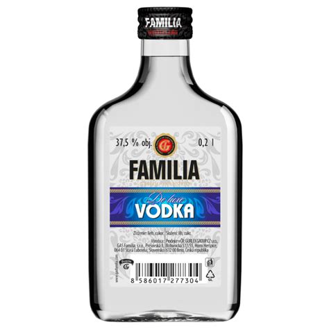 fľaša Familia Vodka De Luxe