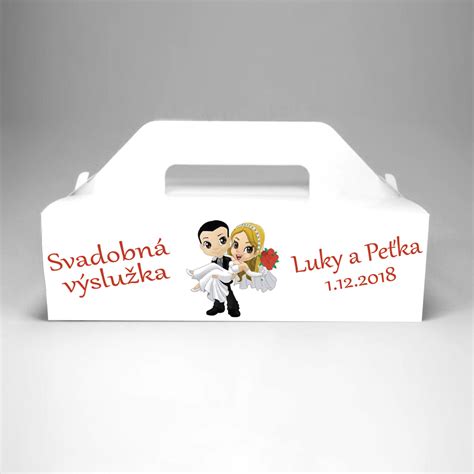 Svadobná krabica na poháre