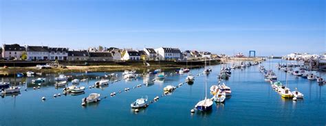 Mapa Bretónska s vyznačeným Le Guilvinec