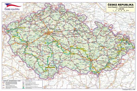 Mapa Českej republiky s vyznačenou Plzňou