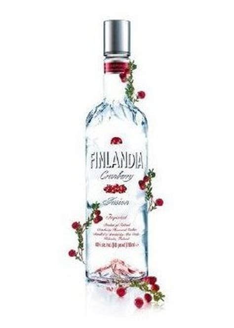 Fľaša Finlandia Cranberry s brusnicami
