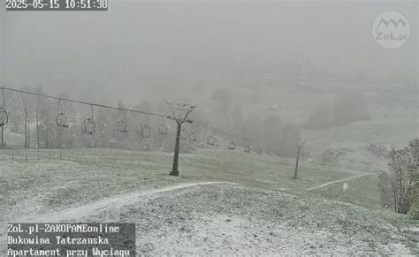 padajúci sneh počas búrky