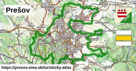 Mapa mesta Prešov s vyznačenými pivovarmi