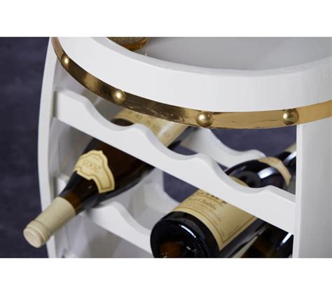 Štýlová drevená vinotéka v tvare suda