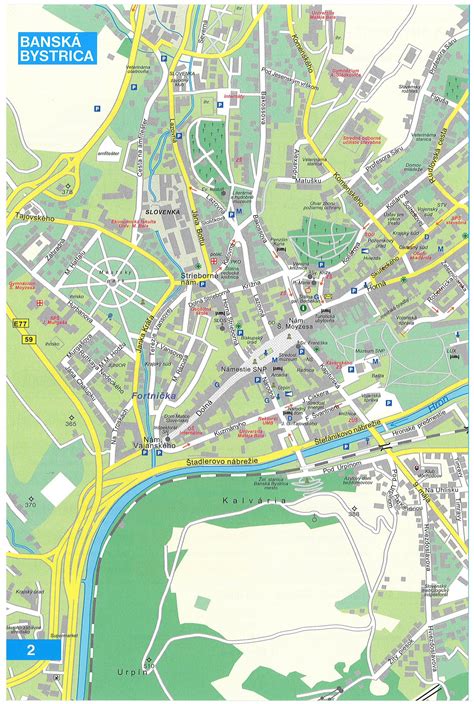 Mapa Banskej Bystrice