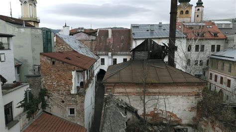 Historická fotografia starého pivovaru v Banskej Bystrici