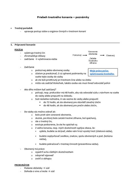 Diagram zobrazujúci priebeh súdneho konania