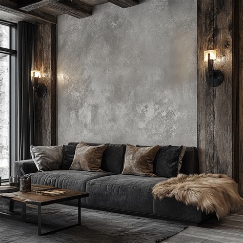 Detail interiéru s drevenými prvkami a tradičnými lampami