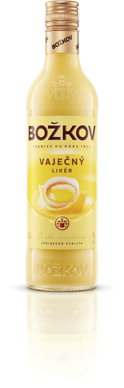 Ilustračná fotografia fľaše Božkov Vaječného likéru
