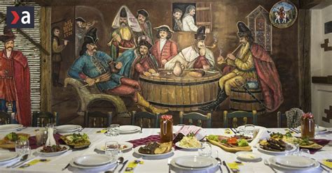 Stredoveká hostina s alkoholom