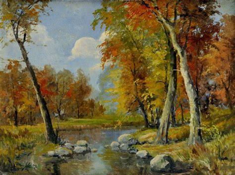 jesenná krajina s gaštanmi