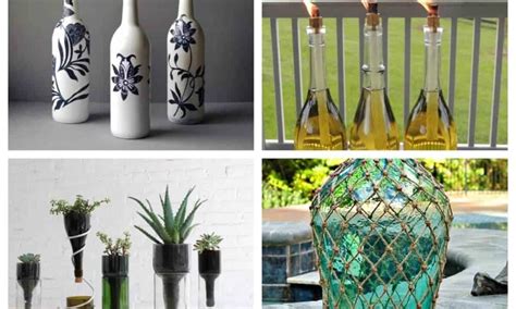 Dekoratívne využitie fliaš na víno