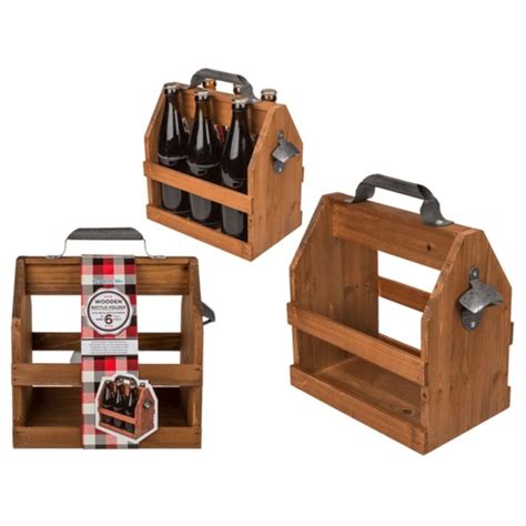 Drevená pivná prepravka s priehradkami na fľaše