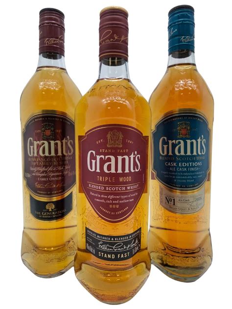 Ilustrácia trojuholníkovej fľaše whisky Grant's