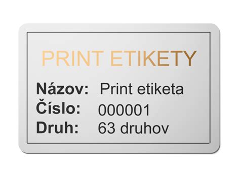 Ukážka rôznych typov samolepiacich materiálov pre etikety