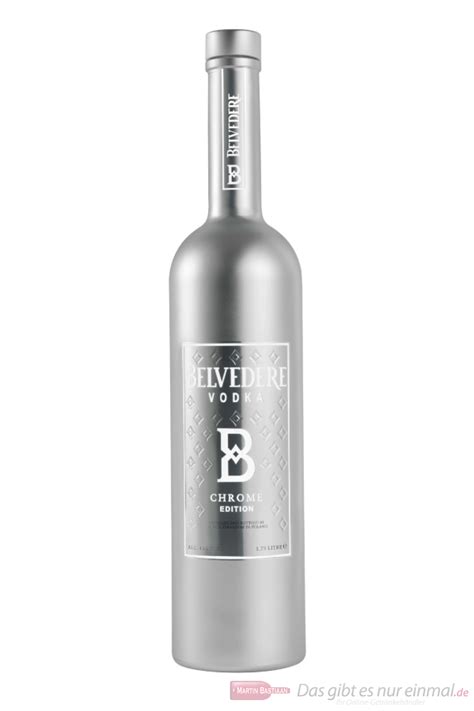 Luxusná fľaša Belvedere Chrome Edition