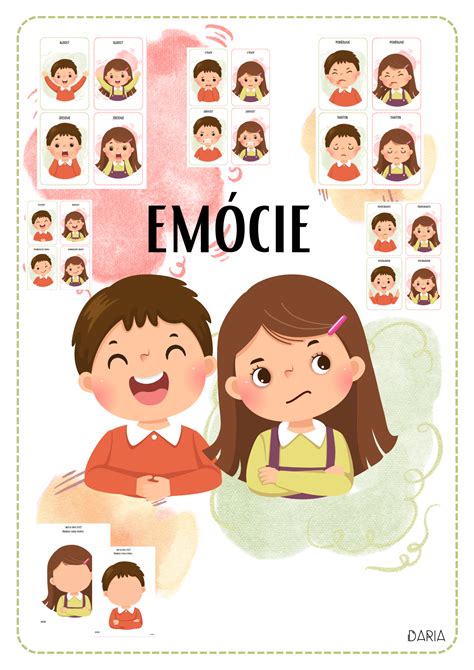 Ilustrácia znázorňujúca rôzne tváre a emócie, symbolizujúca spektrum autizmu.