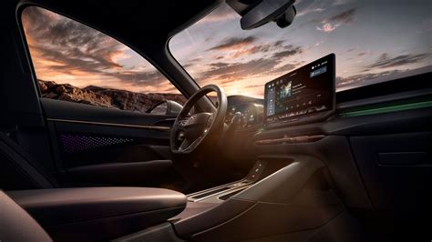 Ilustrácia interiéru moderného automobilu s vyznačenými komfortnými prvkami