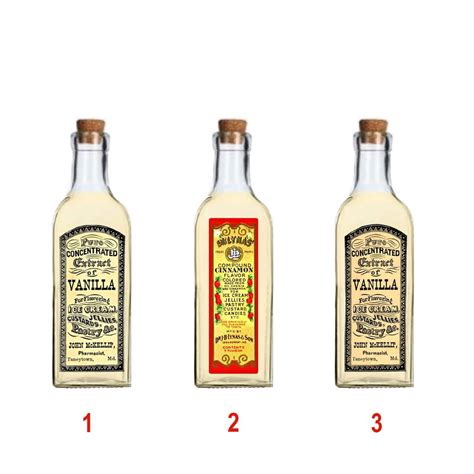 Fľaše s rôznymi kyselinami