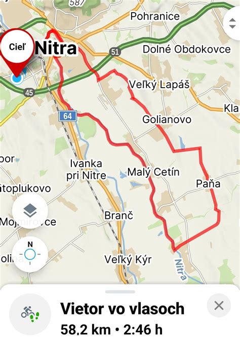 mapa vinohradníckej oblasti Malý Cetín