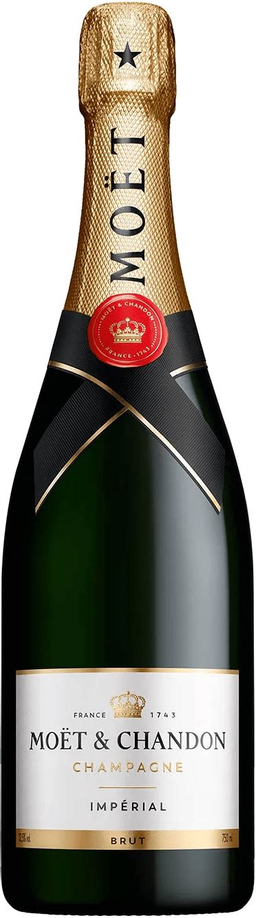 Ilustrácia dvoch pohárov na šampanské s fľašou Moët & Chandon